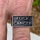Sanity Jewelry Skull Ring Cancer F**k - Ring - Sizes 6 - 16  - R21