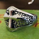 Cross Ring Dragon's Armor - Sizes 6-16 - R25 Skull Ring Biker Jewelry Skull Jewelry Sanity Jewelry Stainless Steel jewelry