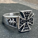 Sanity Jewelry Skull Ring Cross Ring - Matthew's - Sizes 5-17 - R44
