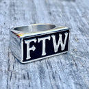 FTW Biker Ring - Sizes 8-16 - R28 Skull Ring Biker Jewelry Skull Jewelry Sanity Jewelry Stainless Steel jewelry