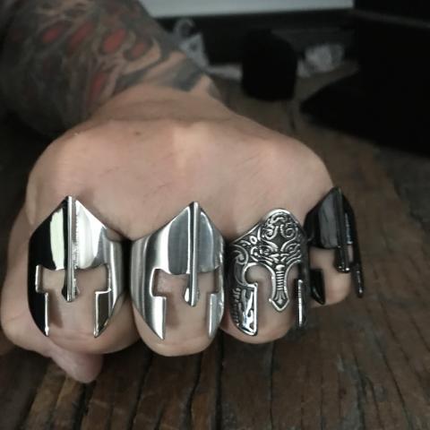 Gladiator Ring - The Artisan - Sizes 9-17 - R31 Ring Biker Jewelry Skull Jewelry Sanity Jewelry Stainless Steel jewelry