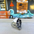 Grim Reaper Skull Ring - Sizes 9-16 - R35 Skull Ring Biker Jewelry Skull Jewelry Sanity Jewelry Stainless Steel jewelry