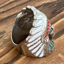 Sanity Jewelry Skull Ring Indian the Legend Ring - Sizes 9-16 - R182