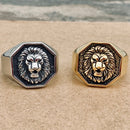 Sanity Jewelry Skull Ring Lion Ring - Gold - Sizes 5-17 - R101