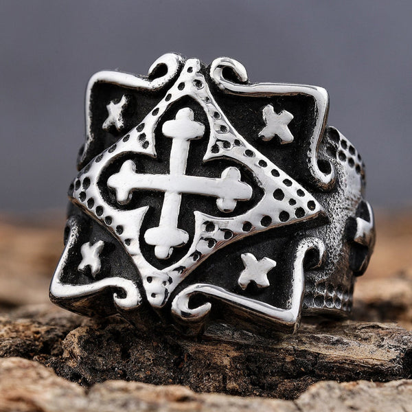 その他 grand crusaders ring Medieval Cross Ring - R53