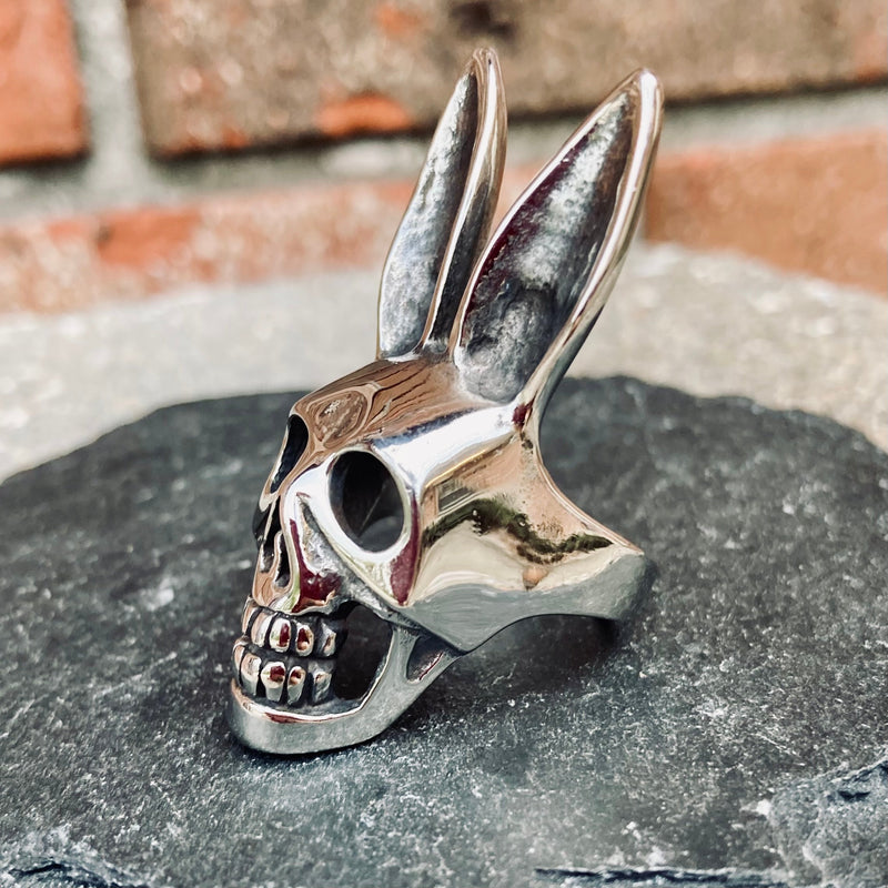 Sanity Jewelry Skull Ring Playboy Bunny - Sizes 5-13 - R156