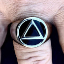 Ring - AA Recovery - Sizes 5-16 - R250 Ring Biker Jewelry Skull Jewelry Sanity Jewelry Stainless Steel jewelry