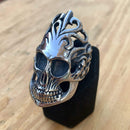 Skull Ring - The Mayan - Sizes 8-17 - R68 Ring Biker Jewelry Skull Jewelry Sanity Jewelry Stainless Steel jewelry