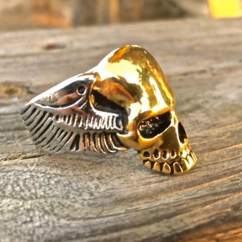 Skull Ring - The Speed Demon - Sizes 5-16 - R69 Skull Ring Biker Jewelry Skull Jewelry Sanity Jewelry Stainless Steel jewelry