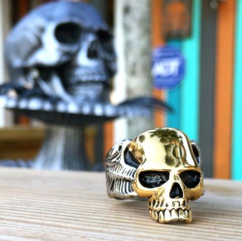 Skull Ring - The Speed Demon - Sizes 5-16 - R69 Skull Ring Biker Jewelry Skull Jewelry Sanity Jewelry Stainless Steel jewelry