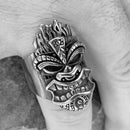 Tiki Ring - The Hawaiian Tiki - Sizes 10-17  - R121 Skull Ring Biker Jewelry Skull Jewelry Sanity Jewelry Stainless Steel jewelry