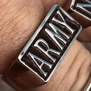 US ARMY Ring - Sizes 9-14 - R81 Ring Biker Jewelry Skull Jewelry Sanity Jewelry Stainless Steel jewelry