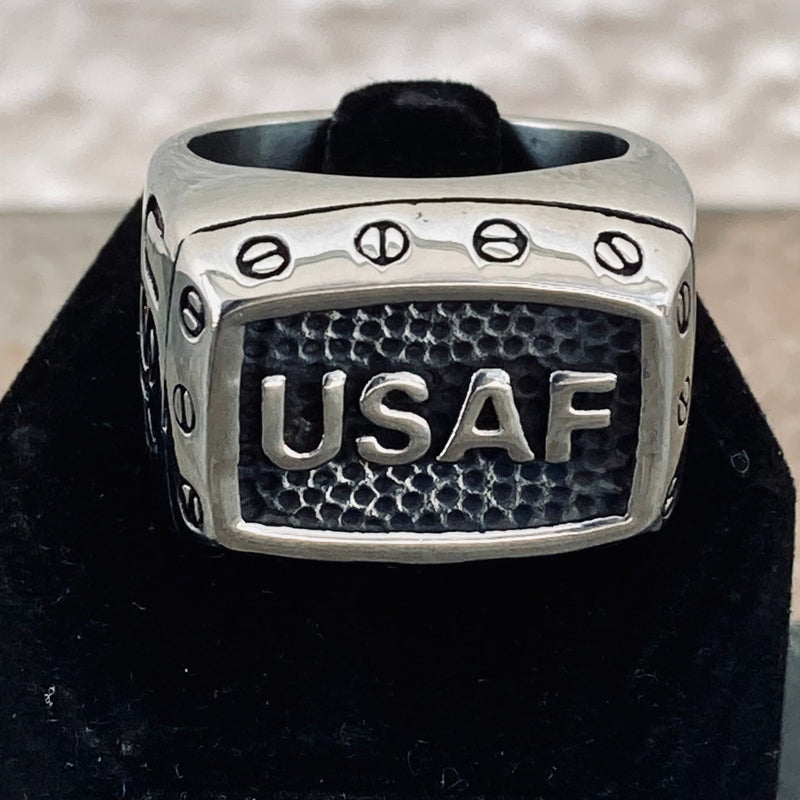 Sanity Jewelry Skull Ring USAF United States Air Force Ring - Sizes 9-17 - R82