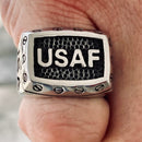 Sanity Jewelry Skull Ring USAF United States Air Force Ring - Sizes 9-17 - R82