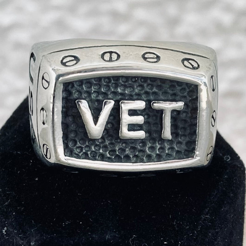 Sanity Jewelry Skull Ring VET Ring - Sizes 9-17 - R84