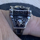 Vikings Celebration Ring- Skull Ring - Sizes 8-17 - R88 Ring Biker Jewelry Skull Jewelry Sanity Jewelry Stainless Steel jewelry
