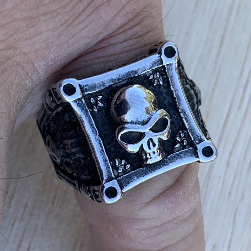 Vikings Celebration Ring- Skull Ring - Sizes 8-17 - R88 Ring Biker Jewelry Skull Jewelry Sanity Jewelry Stainless Steel jewelry
