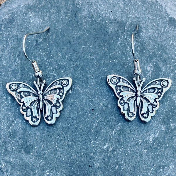 Sanity Jewelry Stainless Steel - Butterfly - Earrings -307E
