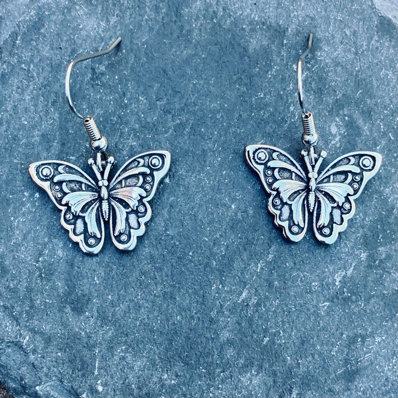 Sanity Jewelry Stainless Steel - Butterfly - Earrings -307E