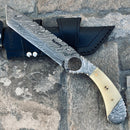 Sanity Jewelry Steel 11'' Doc Holiday - Damascus - Camel Bone - DOC2