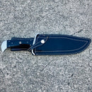 Sanity Jewelry Steel Jim Bowie - Damascus - Buffalo Horn - 14 inch - JBSC1