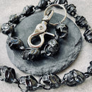HELLRIDE - SKULL WALLET CHAIN - GALVANIZED STAINLESS STEEL FINISH Wallet Chain Biker Jewelry Skull Jewelry Sanity Jewelry Stainless Steel jewelry