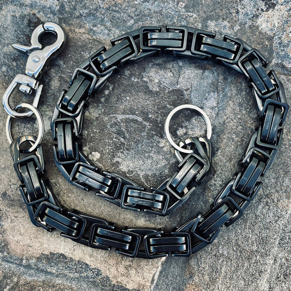 Sanity Jewelry Wallet Chain Wallet Chain - Black - Daytona Beach CVO 1 inch wide