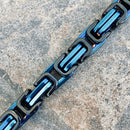 Sanity Jewelry Wallet Chain Wallet Chain - Blue & Black - Daytona Beach Heritage 1/2 inch wide