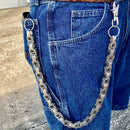 Sanity Jewelry Wallet Chain Wallet Chain - Polished Stainless - Daytona Beach CVO 1 inch wide