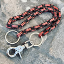 Sanity Jewelry Wallet Chain Wallet Chain - Red & Black - Daytona Beach Heritage 1/2 inch wide