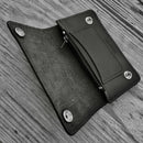 Sanity Jewelry wallet Wallet - Black Biker - 3.5” x 6” - Genuine Leather - BW3x6