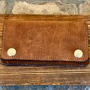 Sanity Jewelry wallet Wallet - Brown Biker - 3.5” x 6” - Genuine Leather - BRW3x6
