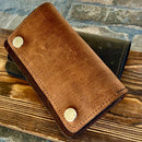 Sanity Jewelry wallet Wallet - Brown Biker - 3.5” x 6” - Genuine Leather - BRW3x6