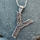 SANITY JEWELRY® Y / 16" Stainless Steel Classic Chain Ladie's Letter Pendants